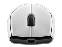 Alienware Tri-Mode Gaming Mouse AW720M - Mus - optisk - 8 knappar - trådlös, kabelansluten - USB, 2.4 GHz, Bluetooth 5.1 - månljus AW720M-W-DEAM