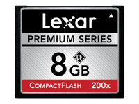 Lexar Premium - Flash-minneskort - 8 GB - 200x - CompactFlash LCF8GBBBEU200