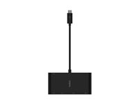 Belkin - Multimedia- och laddningsadapter - USB-C - VGA, HDMI - 1GbE AVC004BTBK