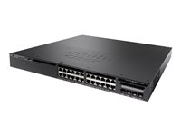 Cisco Catalyst 3650-24PWS-S - Switch - L3 - Administrerad - 24 x 10/100/1000 (PoE+) + 4 x SFP+ - skrivbordsmodell, rackmonterbar - PoE+ (390 W) WS-C3650-24PWS-S