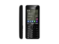 Nokia 206 - Mobiltelefon microSDHC kortplats - 240x320 pixlar - TFT - 1.3 Mpix - svart 0022V81