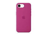 Apple - Baksidesskydd för mobiltelefon - silikon - Fuchsia - för iPhone 16e MD3W4ZM/A