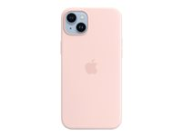 Apple - Baksidesskydd för mobiltelefon - MagSafe-kompatibilitet - silikon - chalk pink - för iPhone 14 Plus MPT73ZM/A