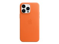 Apple - Baksidesskydd för mobiltelefon - med MagSafe - läder - orange - för iPhone 14 Pro Max MPPR3ZM/A