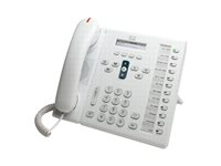 Cisco Unified IP Phone 6961 Slimline - VoIP-telefon - SCCP - multilinje - vit CP-6961-WL-K9=