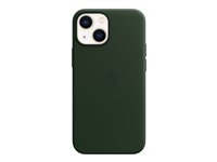 Apple - Baksidesskydd för mobiltelefon - med MagSafe - läder - sequoia green - för iPhone 13 mini MM0J3ZM/A