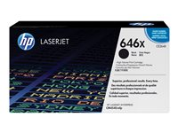 HP 646X - Lång livslängd - svart - original - LaserJet - tonerkassett (CE264X) - för Color LaserJet Enterprise CM4540 MFP, CM4540f MFP, CM4540fskm MFP CE264X