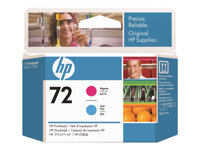 HP 72 - Cyan, magenta - skrivhuvud - för DesignJet T1100, T1100ps, T1200, T1200ps, T1300, T610, T620, T770, T790 C9383A