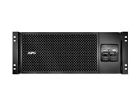 APC Smart-UPS SRT 6000VA RM - UPS (kan monteras i rack) - AC 230 V - 6000 Watt - 6000 VA - Ethernet 10/100, USB - utgångskontakter: 13 - 4U - svart - för P/N: AR3100W, AR3103SP, AR3105W, AR3106SP, AR3155W, AR3305W, AR3355SP, AR3355W, NBWL0356A SRT6KRMXLI-6W