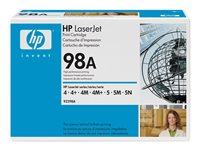 HP 98A - Svart - original - LaserJet - tonerkassett (92298A) - för Color LaserJet 5, 5m, 5n; LaserJet 4, 4 plus, 4m, 4m plus, 5, 5m, 5n, 5se 92298A