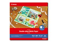 Canon Double-sided Matte Paper MP-101D - Matt - 275 mikron - 304.8 x 304.8 mm - 240 g/m² - 30 ark papper 4076C007