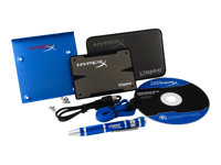 HyperX 3K Upgrade Bundle Kit - SSD - 480 GB - inbyggd - 2.5" (i 3,5-tums hållare) - SATA 6Gb/s - svart, aluminium SH103S3B/480G