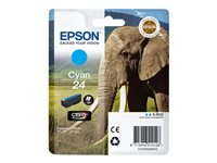 Epson 24 - 4.6 ml - cyan - original - blister - bläckpatron - för Expression Photo XP-55, 750, 760, 850, 860, 950, 960; Expression Premium XP-750, 850 C13T24224010