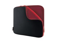 Belkin Neoprene Sleeve for Notebooks up to 15.6" - Fodral för bärbar dator - 15.6" - jet, vinröd F8N160EABR