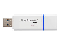 Kingston DataTraveler G4 - USB flash-enhet - 16 GB - USB 3.0 - blå DTIG4/16GB