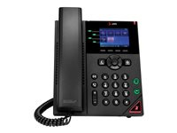 Poly VVX 250 - OBi Edition - VoIP-telefon - 3-riktad samtalsförmåg - SIP, RTP, SRTP, SDP - 4 linjer - svart 89K69AA#ABB