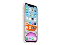 Apple - Baksidesskydd för mobiltelefon - silikon - vit - för iPhone 11 MWVX2ZM/A