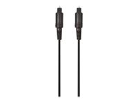 Belkin - Digial audiokabel (optisk) - TOSLINK hane till TOSLINK hane - 1 m - fiberoptisk - svart F3Y092BF1M