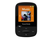 SanDisk Sansa Clip+ - Digital spelare - 4 GB - svart SDMX18-004G-E46K