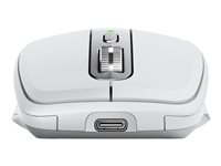Logitech MX Anywhere 3S - Mus - optisk - 6 knappar - trådlös - Bluetooth - blekgrå 910-006930