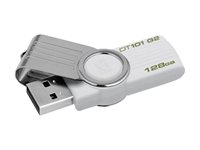Kingston DataTraveler 101 G2 - USB flash-enhet - 128 GB - USB - vit DT101G2/128GB