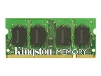 Kingston - DDR2 - modul - 1 GB - SO DIMM 200-pin - 667 MHz / PC2-5300 - ej buffrad - icke ECC - för Dell Inspiron 14, 14XX, Mini 9n; Precision M2300, M6300, M65, M90; Vostro A100; XPS M1210 KTD-INSP6000B/1G