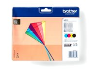 Brother LC223 - 4-pack - svart, gul, cyan, magenta - original - bläckpatron - för Brother DCP-J4120, J562, MFC-J4420, J4620, J4625, J480, J5320, J5625, J5720, J680, J880 LC223VALBP