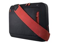 Belkin 15,6" Messenger Bag - Notebook-väska - 15.6" - jet, vinröd F8N244EABR