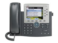 Cisco Unified IP Phone 7965G - VoIP-telefon - SCCP, SIP - 6-linjefunktion - silver, mörkgrå CP-7965G=