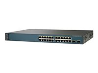 Cisco Catalyst 3750V2-24TS - Switch - L3 - Administrerad - 24 x 10/100 + 2 x SFP - rackmonterbar WS-C3750V2-24TS-E