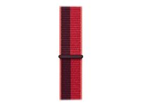 Apple - (PRODUCT) RED - slinga för smart klocka - 145 - 220 mm - röd - för Watch (42 mm, 44 mm, 45 mm) ML8G3ZM/A