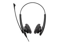 Jabra BIZ 1100 USB Duo - Headset - på örat - kabelansluten - USB - svart - universitet - Zoomcertifierad, Certifierad för Microsoft-teams (paket om 10) 1159-0159-MULTI