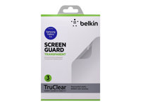 Belkin Screen Guard Transparent Screen Protector - Skärmskydd för mobiltelefon - transparent (paket om 3) - för Samsung Galaxy S4 F8M596VF3