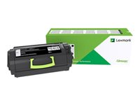 Lexmark 520XN - Extra lång livslängd - svart - original - tonerkassett för etikettapplikationer Lexmark Corporate - för Lexmark MS711dn 52D0X0N