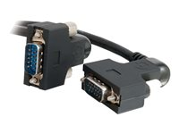 C2G VGA270 UXGA Monitor Cable - VGA-kabel - HD-15 (VGA) (hane) till HD-15 (VGA) (hane) - 50 cm - tumskruvar 81150