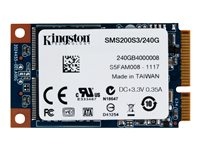 Kingston SSDNow mS200 - SSD - 240 GB - inbyggd - mSATA - SATA 6Gb/s SMS200S3/240G