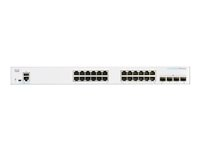 Cisco Business 250 Series CBS250-24T-4G - Switch - L3 - smart - 24 x 10/100/1000 + 4 x Gigabit SFP - rackmonterbar CBS250-24T-4G-EU