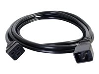 C2G 16 AWG 250 Volt 16 Amp Power Extension Cord - Förlängningskabel för ström - IEC 60320 C20 till IEC 60320 C19 - AC 250 V - 2 m - formpressad - svart 80623