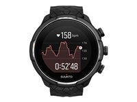 Suunto 9 Baro - Svart - sportklocka med rem - silikon - svart - handledsstorlek: 130-220 mm - Bluetooth - 76 g SS050145000