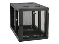 Tripp Lite 12U Wall Mount Rack Enclosure Server Cabinet Side Mount Wallmount - Rack skåp - väggmontering - svart - 12U - 19" SRW12UHD