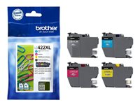 Brother LC422XL Multipack - 4-pack - Lång livslängd - svart, gul, cyan, magenta - original - bläckpatron - för Brother MFC-J5345DW LC422XLVALDR