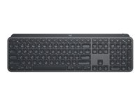 Logitech MX Keys Combo for Business - Sats med tangentbord och mus - bakgrundsbelyst - trådlös - Bluetooth LE - AZERTY - fransk - grafit 920-010927