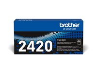 Brother TN2420 - Lång livslängd - svart - original - tonerkassett - för Brother DCP-L2510, L2530, L2537, L2550, HL-L2350, L2370, L2375, MFC-L2713, L2730, L2750 TN2420