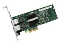 Intel PRO/1000 PT Dual Port Server Adapter - Nätverksadapter - PCI Express x4 - Ethernet, Fast Ethernet, Gigabit Ethernet - 10Base-T, 100Base-TX, 1000Base-T - 2 portar EXPI9402PTBLK?KIT