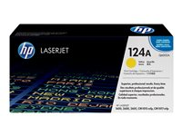 HP 124A - Gul - original - LaserJet - tonerkassett (Q6002A) - för Color LaserJet 1600, 2600n, 2605, 2605dn, 2605dtn, CM1015 MFP, CM1017 MFP Q6002A