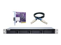 QNAP TL-R400S - Hårddiskarray - 4 fack (SATA-600) - SATA 6Gb/s (extern) - kan monteras i rack - 1U TL-R400S