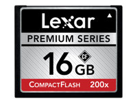 Lexar Premium - Flash-minneskort - 16 GB - 200x - CompactFlash LCF16GBBEU200