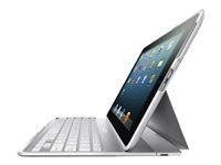 Belkin Ultimate - Tangentbord och foliefodral - Bluetooth - vit tangentbord, vit fodral F5L149AYWHT