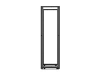 APC NetShelter AV Enclosure with 10-32 Threaded Rails - Rack - svart - 42U AR3812