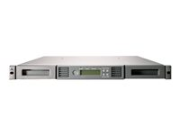 HPE StorageWorks 1/8 G2 Tape Autoloader Ultrium 448 - Bandrobot - 1.6 TB / 3.2 TB - platser: 8 - LTO Ultrium ( 200 GB / 400 GB ) - Ultrium 2 - SCSI - extern - 1U - streckkodsläsare - för ProLiant DL160se G6, DL165 G5, DL185 G5, DL380 G6, DL385 G5, DL385 G5p, DL585 G6, DL785 G5 AH164A